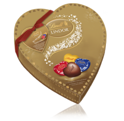 شکلات لیندور قلب طلایی